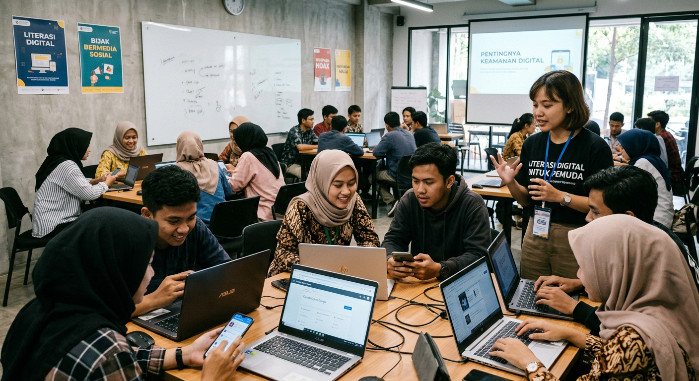 Workshop Literasi Digital Pemuda - kegiatan LIVESGP RIAU