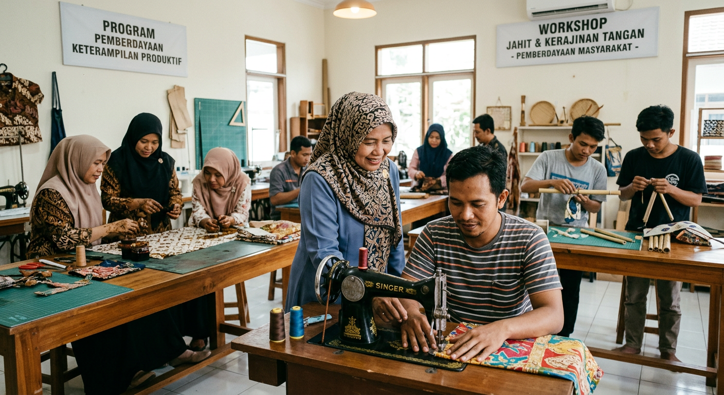 LIVESGP RIAU Berdaya - Program pemberdayaan masyarakat dan peningkatan keterampilan produktif.